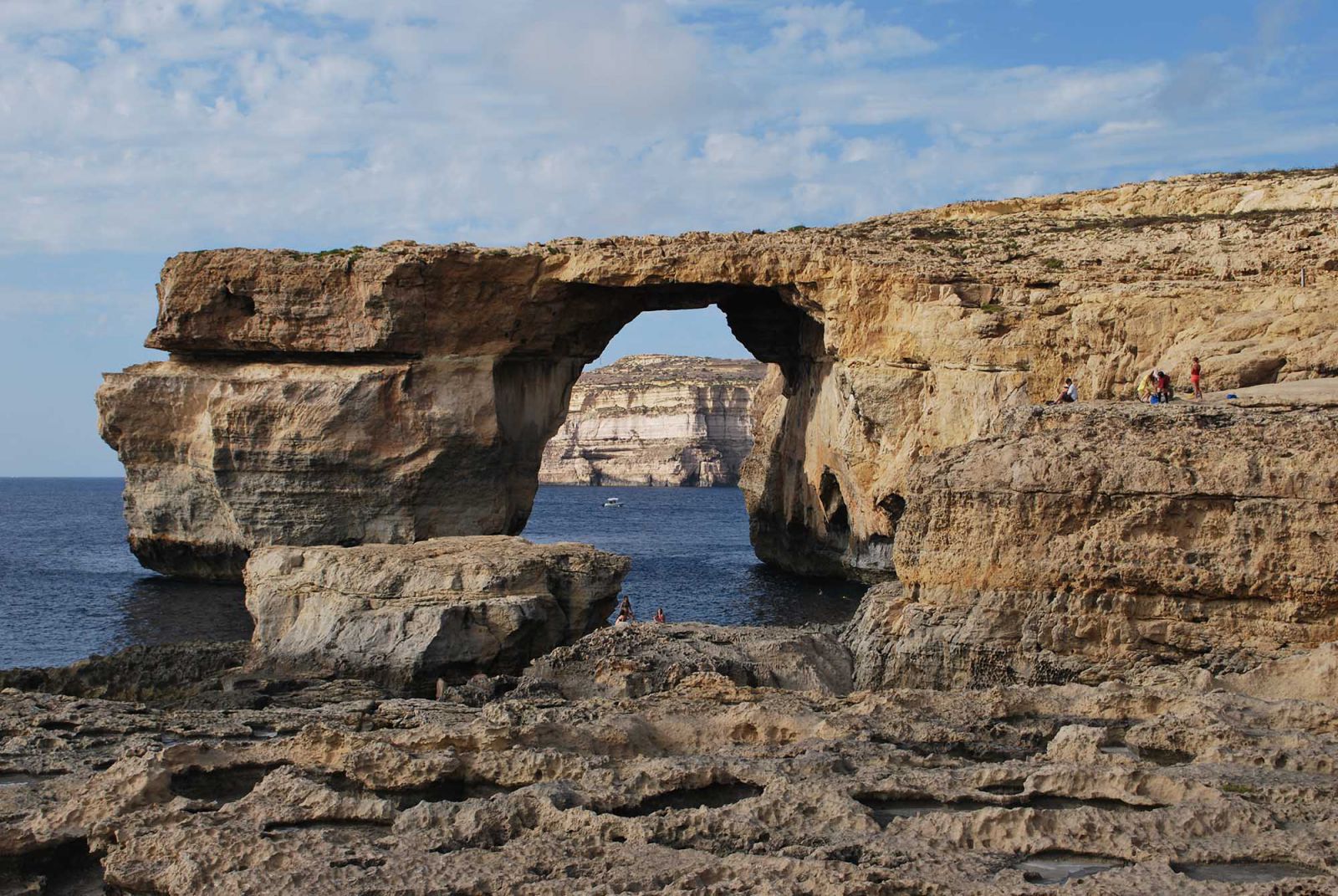 La “Finestra azzurra” dell’Isola di Gozo a Malta prima del crollo nel marzo del 2017