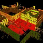 ricostruzione 3D di piazza Università