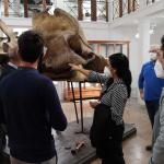 Un momento della visita della prof.ssa Germana Barone