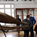 Un momento della visita della prof.ssa Germana Barone