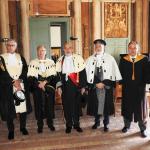 Il prof. Francesco Basile con i rettori delle altre università