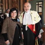 Il rettore con Antonella Lanzafame, rappresentante del personale tecnico-amministrativo in seno al Senato accademico