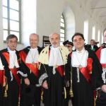 Il rettore con i direttori di dipartimento di area medica e con il presidente della Scuola Facoltà di Medicina