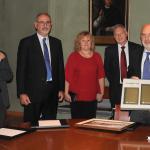 Scambio di doni tra Francesco Basile e Vadim Babushkin Anatolyevich