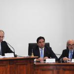 Da sinistra Savasta, Pogliese e Basile