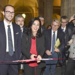 Nella foto il taglio del nastro della mostra (foto arch. Daniele Leonardi)