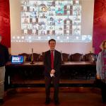 Nella foto da sinistra i docenti Giovanni La Via, Francesco Priolo e Vania Patanè e sullo sfondo gli stabilizzati