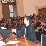 Alcuni momenti della discussione della tesi di laurea