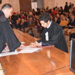 Alcuni momenti della discussione della tesi di laurea