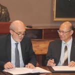 Il rettore Francesco Basile e il prof. Zhu Tong