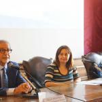 Da sinistra Nello Musumeci, Alessia Tricomi e Donatella Aprile