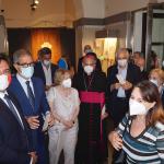 Un momento della visita alla mostra