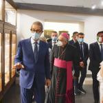 Un momento della visita alla mostra