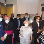 Un momento della visita alla mostra