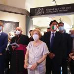 Un momento della visita alla mostra