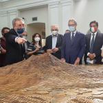 Un momento della visita alla mostra