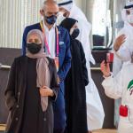 Fabiana Chillemi accompagna Ohood Bint Khalfan Al Roumi, Ministro di Stato per lo sviluppo e il futuro del governo negli Emirati Arabi Uniti