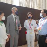 Giorgia Lombardo accompagna Mohamed laad Hameed, Minister of State for Economic Development delle Maldive