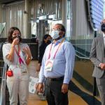 Giorgia Lombardo accompagna Mohamed laad Hameed, Minister of State for Economic Development delle Maldive