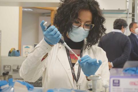 Una ricercatrice del Biometec