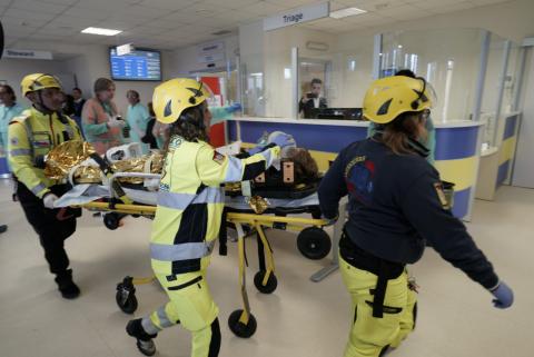 Un momento dello stress test