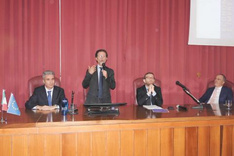 Da sinistra Cellini, Priolo, Provenzano, Drago