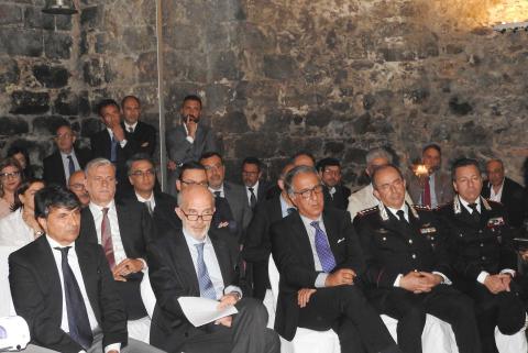 Un momento della cerimonia