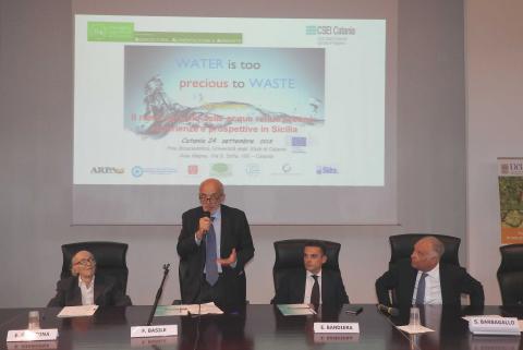 Da sinistra i docenti Giardina, Basile, Bandiera e Barbagallo