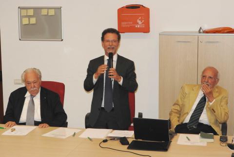 Da sinistra Pistorio, Priolo e Rimini