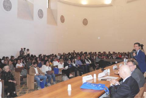 L'intervento del rettore Francesco Priolo