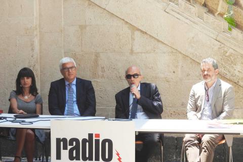 Da sinistra i docenti Paino, Magnano San Lio, Basile e Castelli