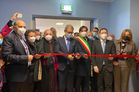 Un momento dell'inaugurazione del Pronto soccorso del "San Marco"