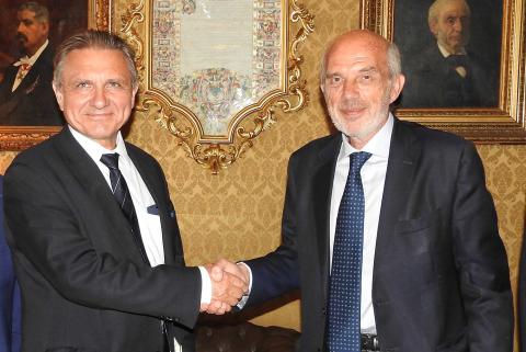 Nella foto il prof. Ryszard Maciejewski e il prof. Francesco Basile