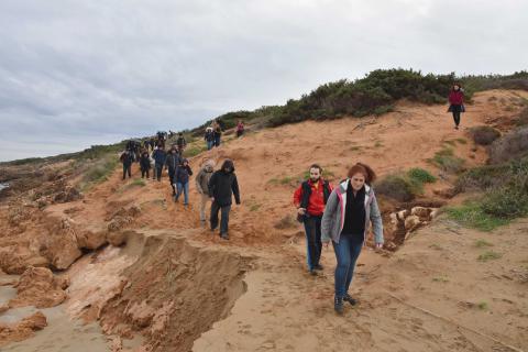 Gli studenti nella riserva naturale di "Vendicari"
