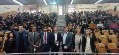 Un momento dell'incontro a Palazzo Fortuna