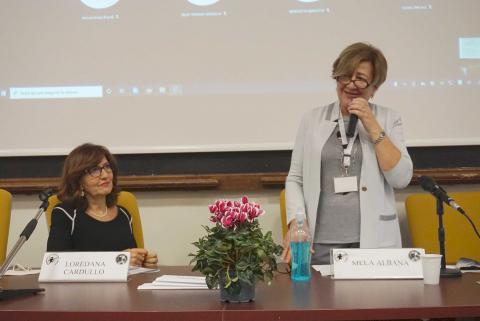 Le docenti Loredana Cardullo e Mela Albana