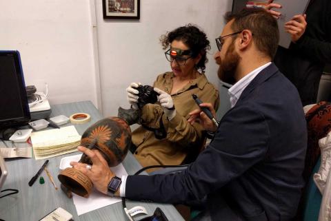 I docenti Anna Gueli e Carlo Trigona