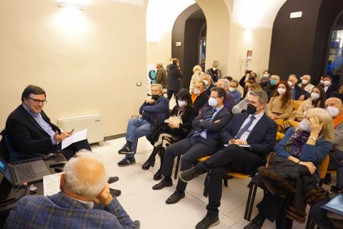 Un momento dell’intervento di Giuseppe Traina