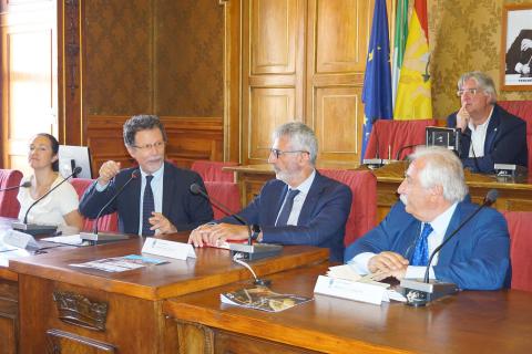 da sinistra Clorinda Arezzo, Francesco Priolo, Giuseppe Cassì e Giuseppe Lavima