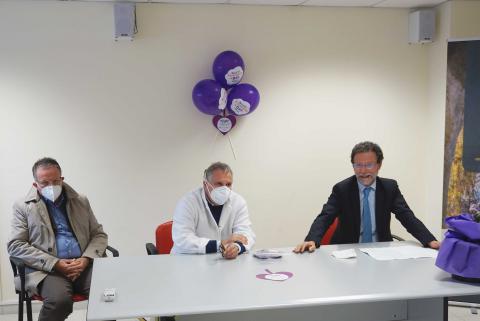 Un momento dell'intervento del rettore Francesco Priolo