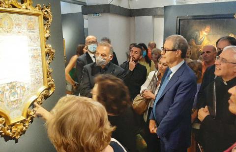 Mostra Agata, un momento della visita 