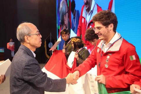 Un momento della premiazione