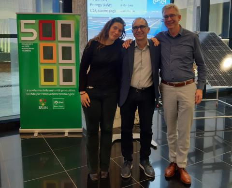 terrasi con Albert Polman e Paula Bronsveld