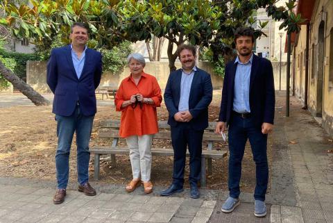 da sinistra Giusso del Galdo, Lombardo, Battaglia e Barbagallo