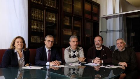 un momento della conferenza stampa