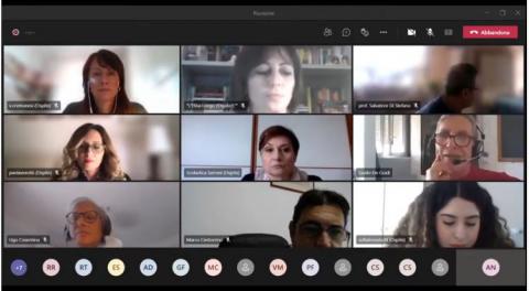 Un momento del webinar