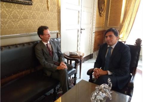 Il rettore Priolo e il sindaco Pogliese