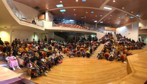 Un momento del CoderDojo al Monastero dei Benedettini