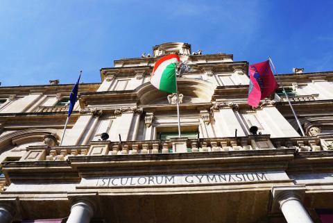 Particolare del Palazzo centrale