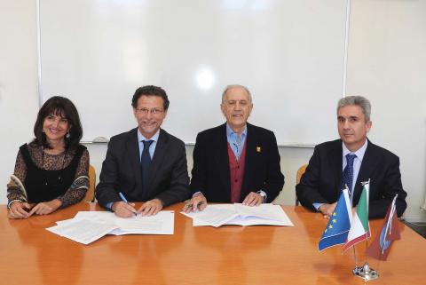 Da sinistra Marina Paino, Francesco Priolo, Carlo Alberto Tregua e Roberto Cellini